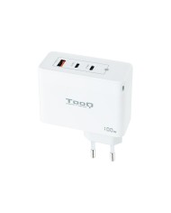 CARGADOR DE PARED TOOQ 100W USB-A/QC+ 2XUSB-C/PD WHITE