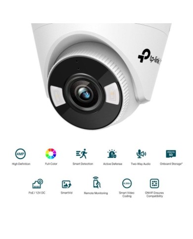 CAMARA IP TP-LINK VIGI TURRET INTERIOR 4MP 4MM IR 30M WIFI IP66 CC CAMARA IP TP-LINK VIGI TURRET INTERIOR 4MP 4MM IR 30M WIFI IP66 CC
