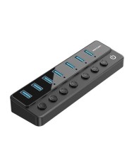 HUB VENTION USB 3.0 7 PUERTOS USB 3.0 INTERRUPTOR BLACK