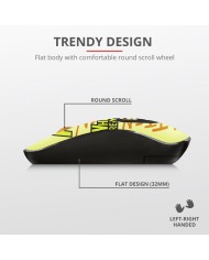 RATON TRUST SKETCH SILENT CLICK WIRELESS YELLOW