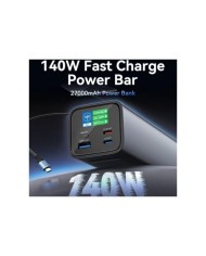 POWERBANK VENTION 27000MAH 2XUSB-A + 2XUSB-C LED DISPLAY 140W GREY