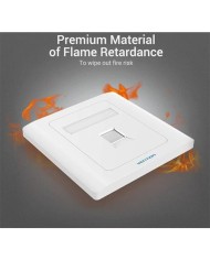 ROSETA DE PARED VENTION RJ45 CAT.6 UTP 1 TOMA WHITE