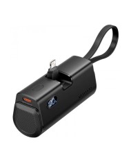 POWERBANK VENTION 4800MAH USB-C + LIGHTNING PLEGABLE 22.5W BLACK