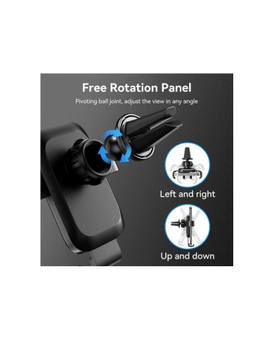 SOPORTE VENTION COCHE PARA SMARTPHONE 4.7-7.32 CLIP BLACK