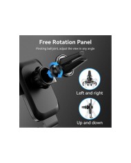 SOPORTE VENTION COCHE PARA SMARTPHONE 4.7-7.32 CLIP BLACK