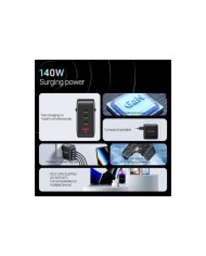 CARGADOR DE PARED VENTION GAN USB-C 20W BLACK