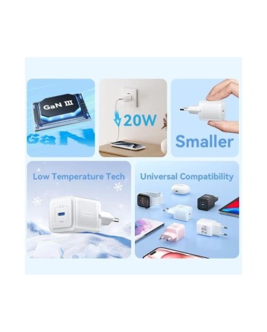 CARGADOR DE PARED VENTION GAN USB-C 20W ROSE CARGADOR DE PARED VENTION GAN USB-C 20W ROSE