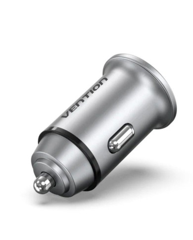 CARGADOR COCHE SMARTPHONE VENTION 20W USB-A USB-C SILVER