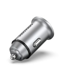 CARGADOR COCHE SMARTPHONE VENTION 20W USB-A USB-C SILVER