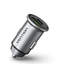 CARGADOR COCHE SMARTPHONE VENTION 20W USB-A USB-C SILVER CARGADOR COCHE SMARTPHONE VENTION 20W USB-A USB-C SILVER