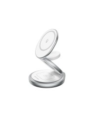 BASE CARGADOR VENTION SMARTPHONE/APPLE WATCH/AURICULARES WIRELESS SILVER