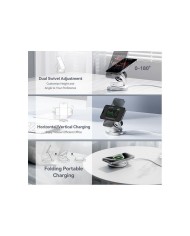 BASE CARGADOR VENTION SMARTPHONE/APPLE WATCH/AURICULARES WIRELESS SILVER