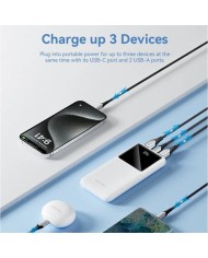 POWERBANK VENTION 10000MAH 2XUSB-A + USB-C LED DISPLAY 22.5W BLACK POWERBANK VENTION 10000MAH 2XUSB-A + USB-C LED DISPLAY 22.5W BLACK