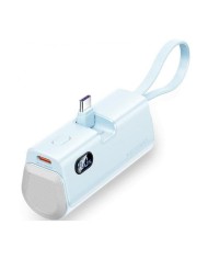 POWERBANK VENTION 4800MAH 2XUSB-C + LIGHTNING 22.5W USB-C PLEGABLE BLUE