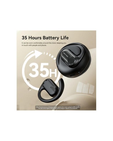 AURICULARES DEPORTIVOS VENTION OPENBEAT O11 BLUETOOTH 5.3 WIRELESS BLACK