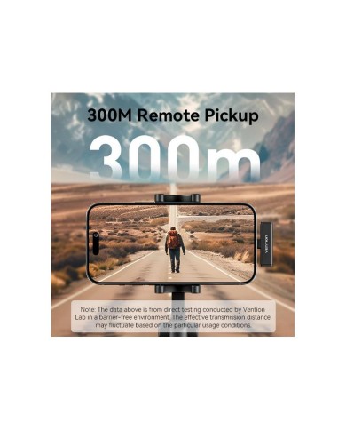 MICROFONO VENTION USB-C LAVALIER 2 MICROFONOS PINZA WIRELESS