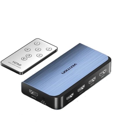 SWITCH CONMUTADOR VENTION HDMI 2.0 4K HDMI/H - 4XHDMI/H BLUE
