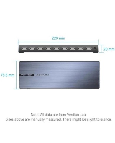 SPLITTER VENTION HDMI 2.0 4K 1X8 BLACK