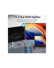 SWITCH/SPLITTER VENTION HDMI 2.1/H - X2HDMI/H USB-C/H BIDIRECCIONAL 8K