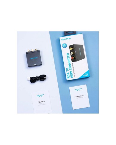 CONVERSOR VENTION HDMI/H - RCA/H MINIUSB/H BLACK