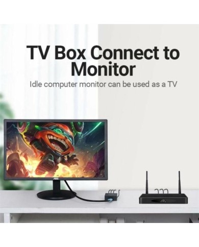 CONVERSOR VENTION RCA/H - HDMI/H MINIUSB/H BLACK