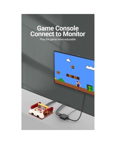 CONVERSOR VENTION RCA/H - HDMI/H MINIUSB/H BLACK