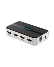 DUPLICADOR VENTION 3XHDMI HEMBRA - HDMI MACHO X1 AUDIO SILVER/BLACK