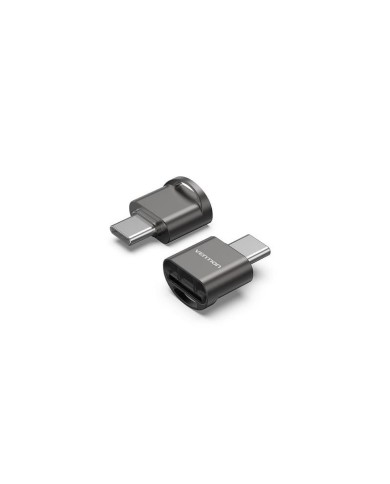 LECTOR DE TARJETAS EXTERNO VENTION USB-C MICROSD BLACK