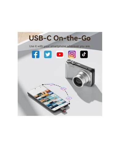 LECTOR DE TARJETAS EXTERNO VENTION USB-C MICROSD BLACK
