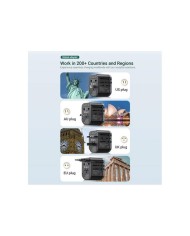 CARGADOR DE PARED VENTION UNIVERSAL USB-C 2XUSB-A 20W