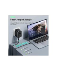 CARGADOR DE PARED VENTION UNIVERSAL GAN 2XUSB-C USB-A 65W