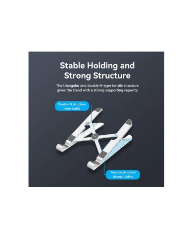 SOPORTE VENTION SOBREMESA PARA NOTEBOOK/TABLET HASTA 17.3 REG.ALTURA WHITE