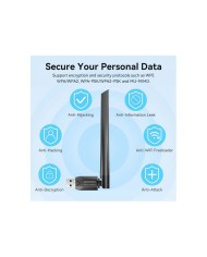 ADAPTADOR VENTION USB WIFI AC650 DUAL BAND BLACK