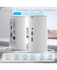 DOCK STATION VENTION 12 EN 1 USB-C A HDMI/VGA/USB-C/USB-A/RJ45/MICROSD/JACK
