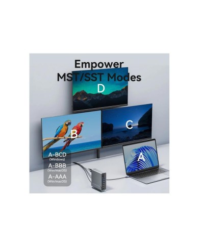 DOCK STATION VENTION 15 EN 1 USB-C A DP/HDMI/USB-C/USB-A/RJ45/MICROSD/JACK