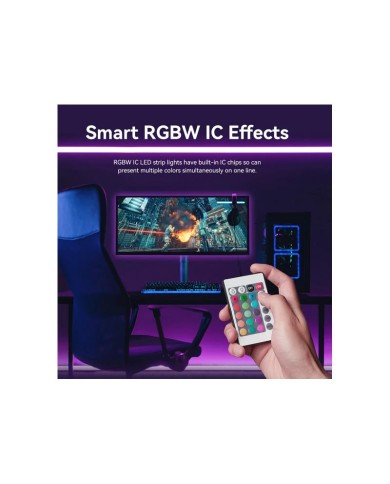TIRA LED VENTION RGB CONTROL REMOTO 5V 2M WHITE