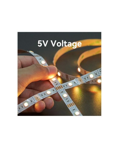 TIRA LED VENTION RGB CONTROL REMOTO 5V 5M WHITE