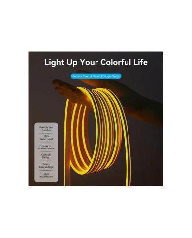 TIRA LED VENTION SILICONA NEON RGB CONTROL REMOTO 5V 2M TIRA LED VENTION SILICONA NEON RGB CONTROL REMOTO 5V 2M