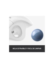 RATON LOGITECH  ERGO M575 BLUETOOTH & WIRELESS WHITE