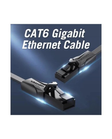 CABLE DE RED CAT6 UTP 5M VENTION PLANO BLACK