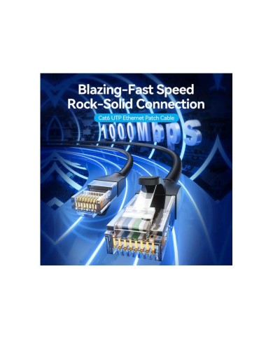 CABLE DE RED CAT.6 UTP 25M VENTION BLACK