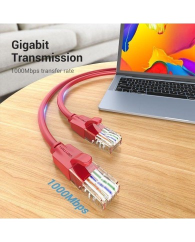 CABLE DE RED CAT.6 UTP 1M VENTION RED