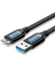 CABLE USB 3.0 - MICROUSB VENTION 5GBPS 10W 2M BLACK