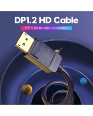 CABLE CONVERSOR VENTION DISPLAYPORT/M - HDMI/M 4K 5M BLACK CABLE CONVERSOR VENTION DISPLAYPORT/M - HDMI/M 4K 5M BLACK
