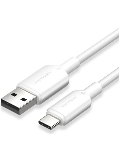 CABLE USB 2.0 VENTION TIPO USB-C/M-A/M LED 480MBPS 2M WHITE CABLE USB 2.0 VENTION TIPO USB-C/M-A/M LED 480MBPS 2M WHITE