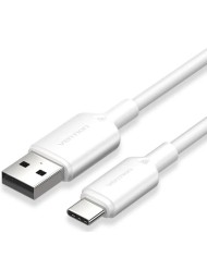 CABLE USB 2.0 VENTION TIPO USB-C/M-A/M LED 480MBPS 2M WHITE
