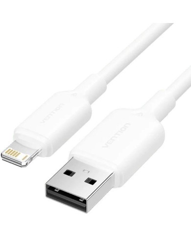 CABLE VENTION USB-A 2.0 - LIGHTNING 2.4A 1M WHITE CABLE VENTION USB-A 2.0 - LIGHTNING 2.4A 1M WHITE