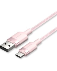 CABLE VENTION USB-A 2.0 - USB-C 3A 2M ALUMINIO ROSE CABLE VENTION USB-A 2.0 - USB-C 3A 2M ALUMINIO ROSE