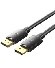 CABLE DISPLAYPORT 1.2 4K VENTION DP/M - DP/M 1M BLACK CABLE DISPLAYPORT 1.2 4K VENTION DP/M - DP/M 1M BLACK