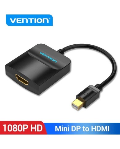 ADAPTADOR MINI DISPLAYPORT - HDMI VENTION MINI DP/M - HDMI/H 15CM BLACK ADAPTADOR MINI DISPLAYPORT - HDMI VENTION MINI DP/M - HDMI/H 15CM BLACK